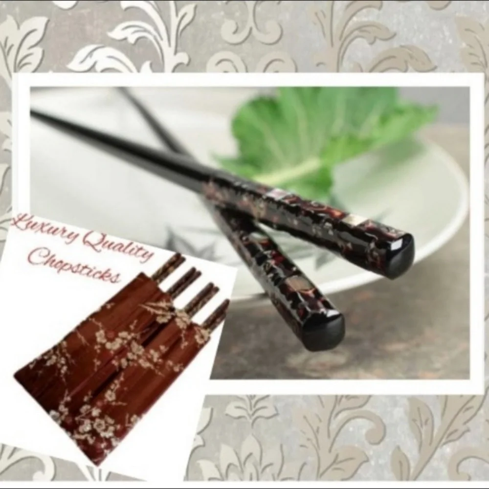 Chopsticks Ornate Luxury Quality Dinner Set or Use As Luxury Quality Hair Sticks